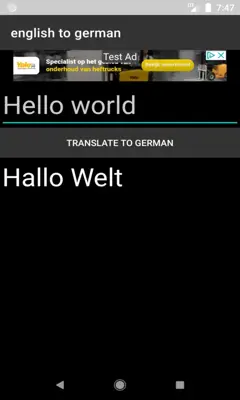 english to german translator android App screenshot 3